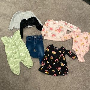 7 piece 12-18m bundle girls lot clothes